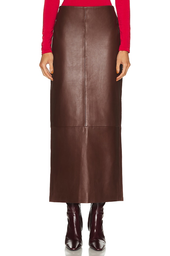 Helsa Trouser Midi Skirt in Java | FWRD