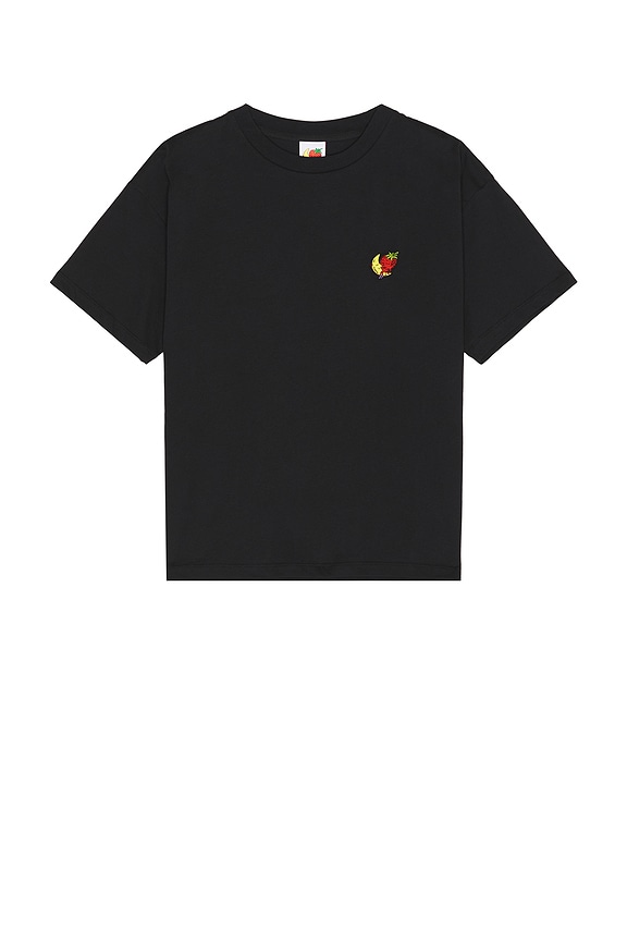 Saint Laurent Smoking Lips Emblem Tee in Black | FWRD
