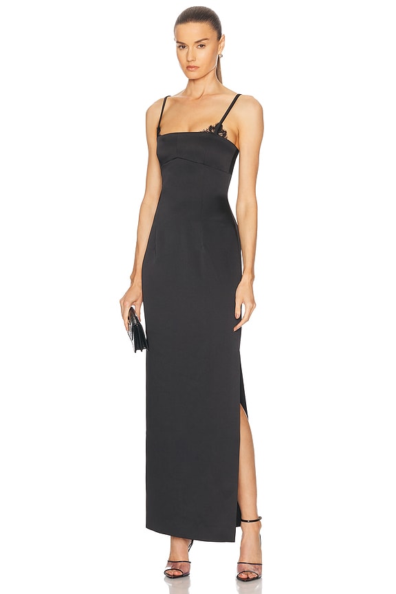 適切な価格 Shushu/Tong Lace Splicing Long Dress in black | FWRD バッグ