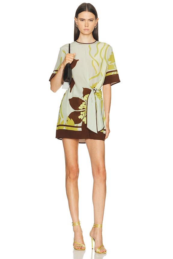 aje green floral dress Behold Maxi Dress main image 0