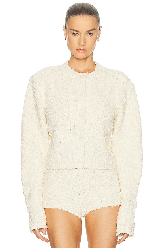 Helsa Annabelle Cardigan in Ivory | FWRD