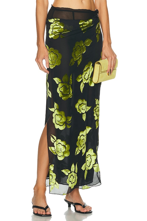 knee length dresses for ladies Hire Sir the Label Carmellia Midi Dress Blue Size 10,12 – lonedresshire main image 1