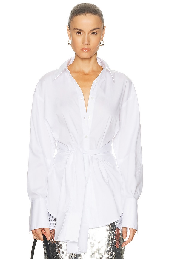 KHAITE Collie Top in White | FWRD