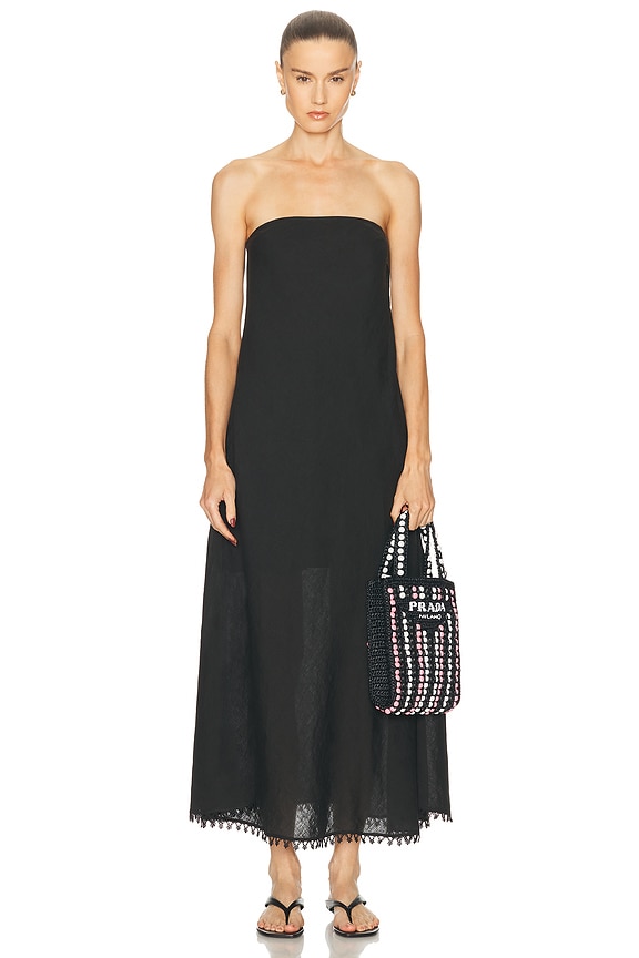 black column maxi dress Off The Shoulder Satin Column Gown in Black