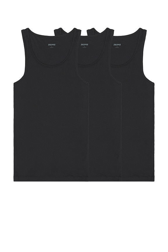 【BALENCIAGA】SLEEVELESS ブラック Balenciaga Sleeveless T-Shirt in Faded Black & White | FWRD