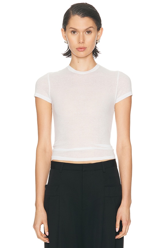 Miu Miu Short Sleeve Top in Calce | FWRD