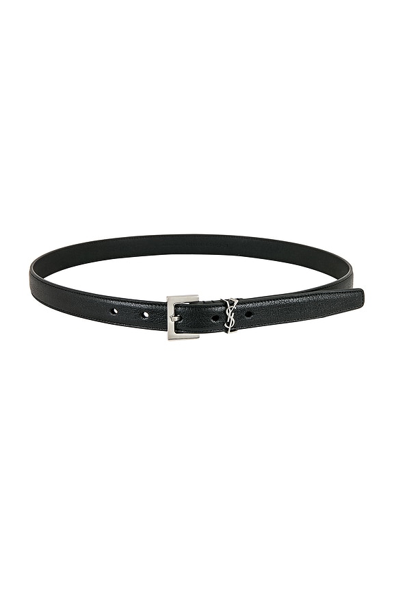 Balenciaga BB Hourglass Large Belt in Black | FWRD