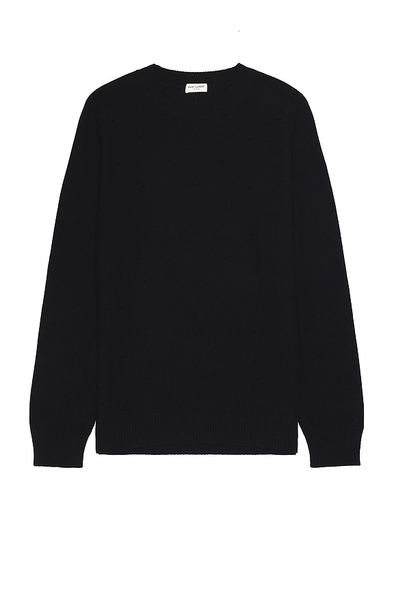 【送料&関税込】Thom Browne Black Wool Knitwear Thom Browne Cable Knit 4-Bar Plain Suiting Sweater - SRM