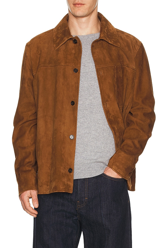 ALPHA INDUSTRIES B-3 Sherpa Mod in Deep Brown | FWRD
