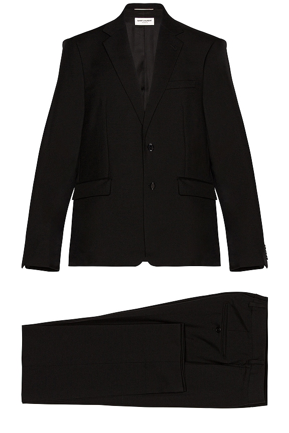 GIVENCHY U LOCK ハーネス付き ウール素材 スリムジャケット *黒 Givenchy U Lock Harness Slim Fit Jacket in Black | FWRD