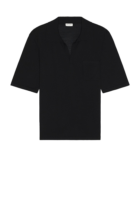Saint Laurent Short Sleeve Shirt in Noir | FWRD