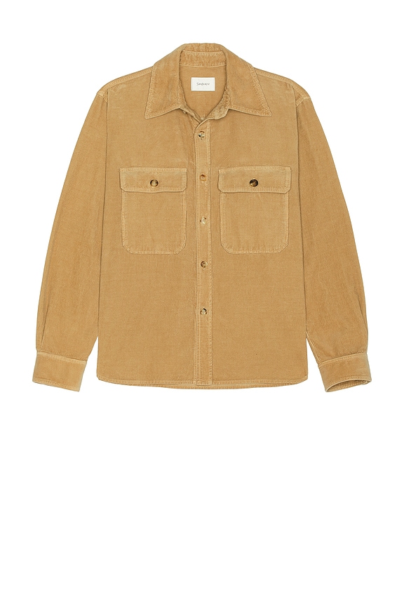 Marni X Carhartt Patchwork Shirt In Tobacco in Tobacco | FWRD
