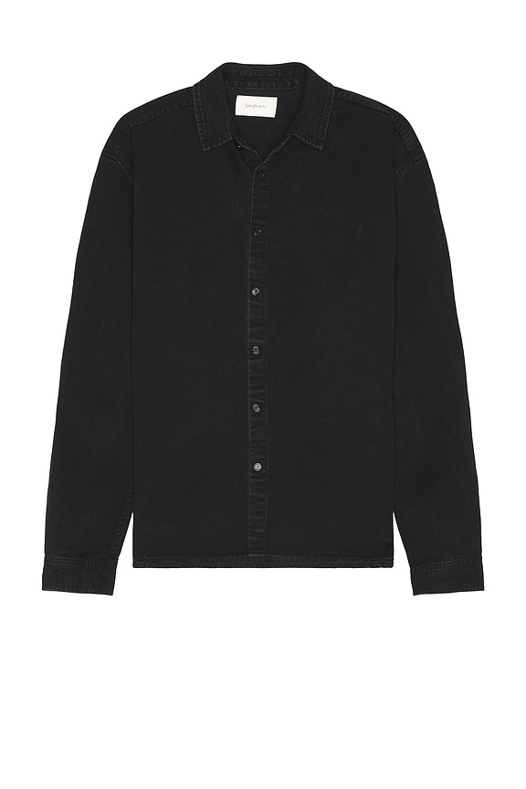 Rick Owens Fogpocket Larry Shirt in Black | FWRD Rick Owens Fogpocket Larry Shirt in Black | FWRD