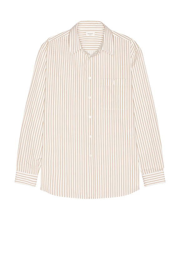Homme Plisse Issey Miyake Leno Stripe Shirt in Gray | FWRD