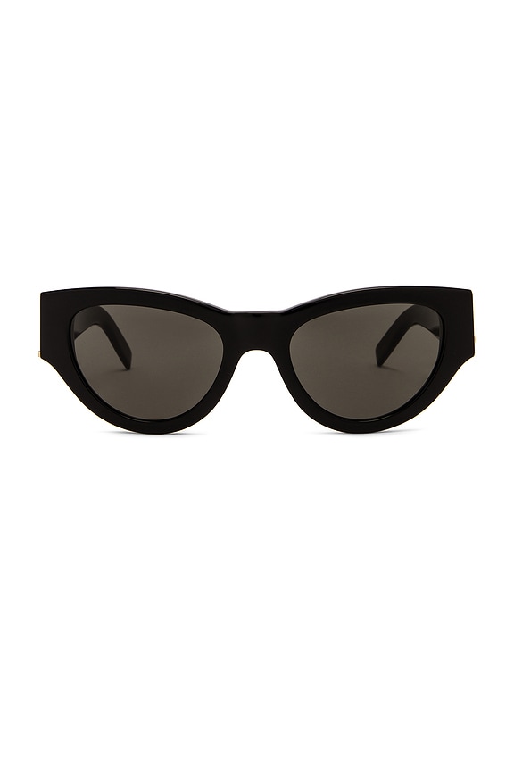 Balenciaga Reverse Cat Eye Sunglasses in Shiny Black | FWRD display picture 2