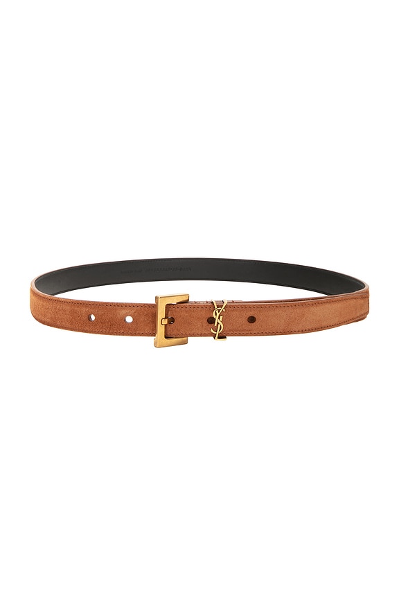 Saint Laurent Strass Belt in Nero & Crystal | FWRD