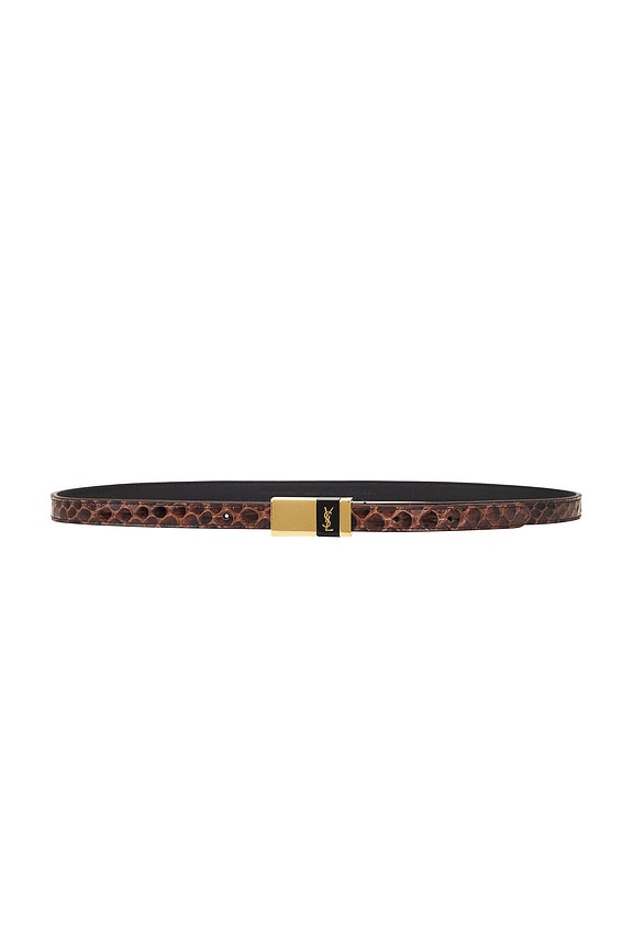 Bottega Veneta TRIANGLE ベルト - Black & Gold | FWRD