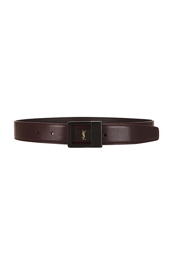 ベルト SAINT LAURENT Woman Belt Black 828728AAEWG 1074 reversible belt in smooth leather | Saint Laurent | YSL BE