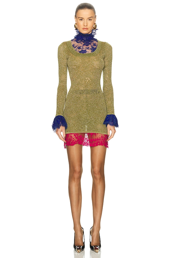 zimmermann illustration flounce mini dress Zimmermann Illustration Flounce Mini Dress in Tea & Black