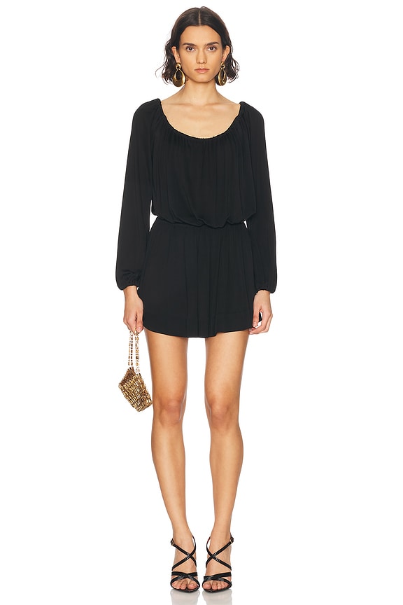ワンピース Saint Laurent Chocolate Tulle Mini Dress Saint Laurent Mini Dress in Chocolat | FWRD