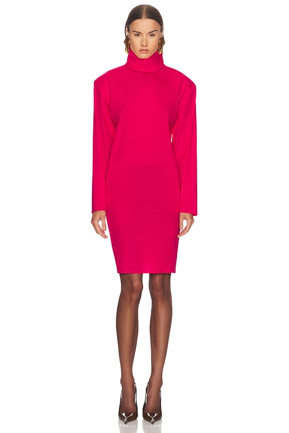 knee length dresses for ladies Opal Pink Long Sleeve Maxi Dress - US 4 main image 0