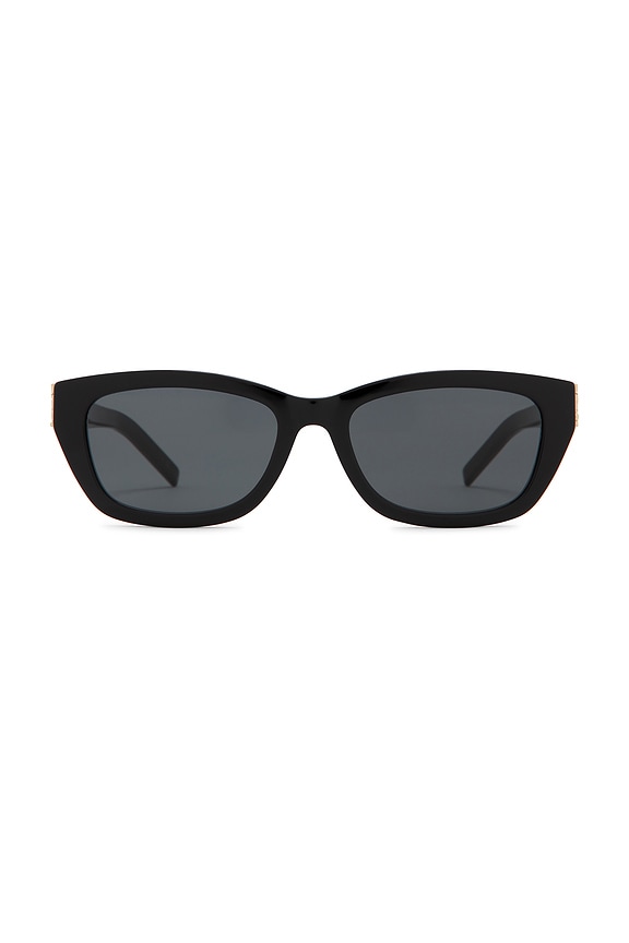Miu Miu Cat Eye Sunglasses in Black | FWRD display picture 3