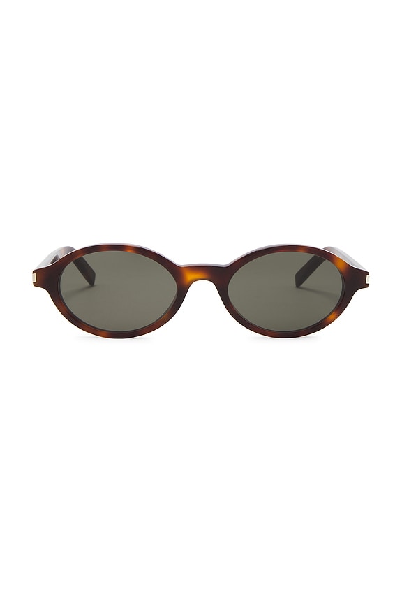 みーみ Miu Miu Oval Sunglasses in Moka | FWRD
