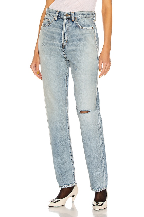 Y/Project Cutout Rhinestone Skinny in Ice Blue | FWRD