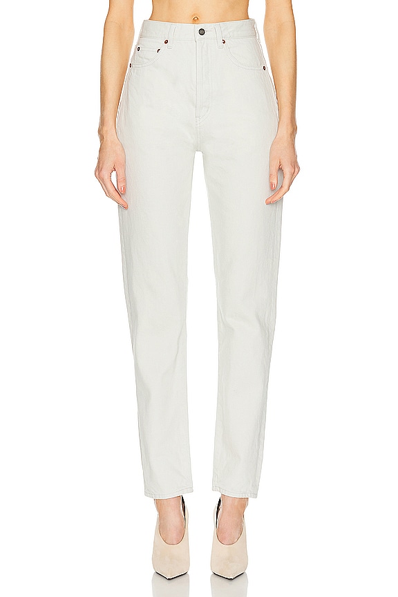 Saint Laurent Slim Fit Jeans in Dirty Medium Black | FWRD