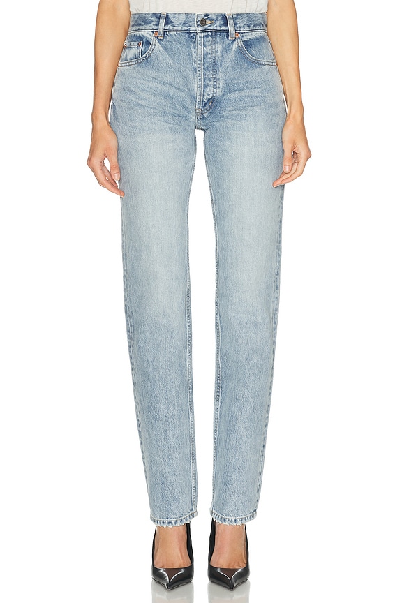 Saint Laurent Slim Fit Jeans in Santa Monica Blue | FWRD