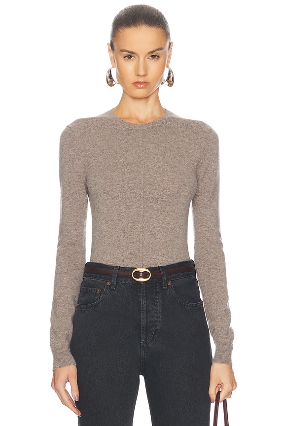 Saint Laurent V-neck Sweater in Gris Chine | FWRD