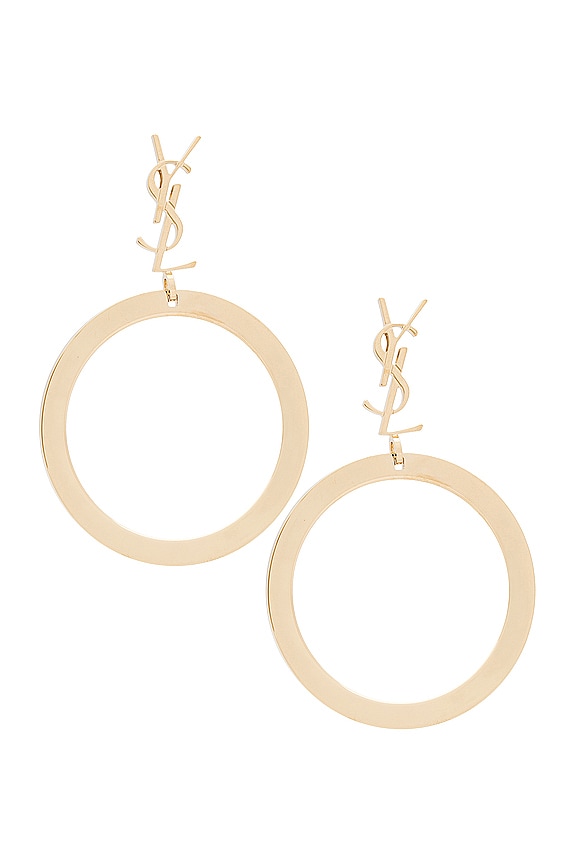 【SAINT LAURENT】silver-tone hoop イヤリング نيت-أ-بورتر | SAINT LAURENT | Opyum silver-tone earrings