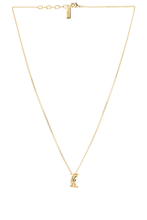 【関税&送料込】Saint Laurent Necklace Yves Saint Laurent Heart Necklace YSL Charm Gold Chain