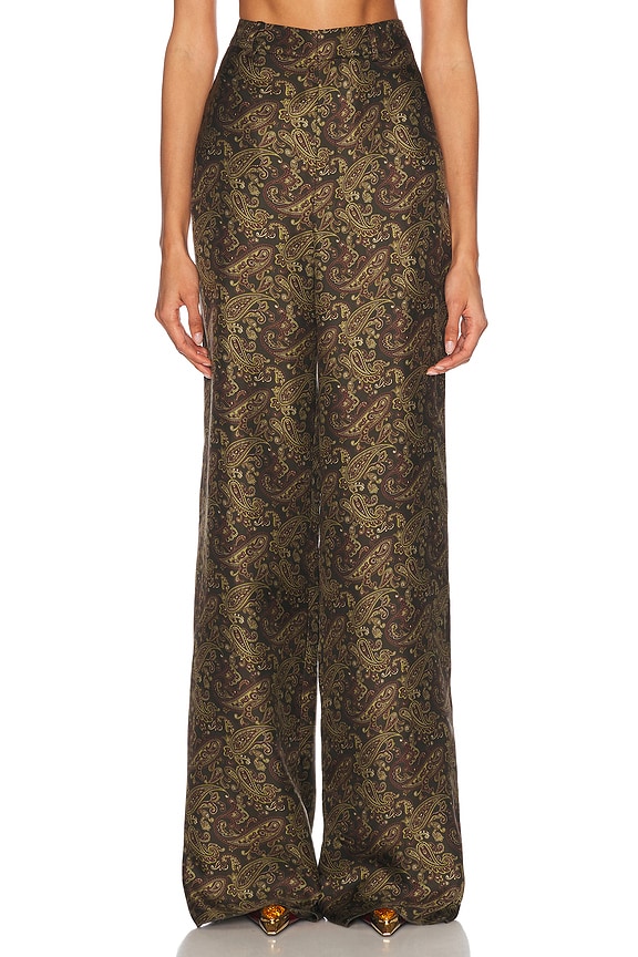 パンツ Zimmermann FW25 RHIANNON RELAXED PANT (3254PSS251 CREAM) Rhiannon Relaxed Pant Cream/Black Floral Online | Zimmermann