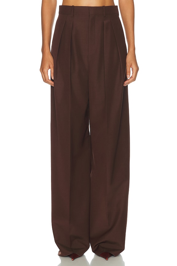 The Row LONAN パンツ - Dark Beige | FWRD
