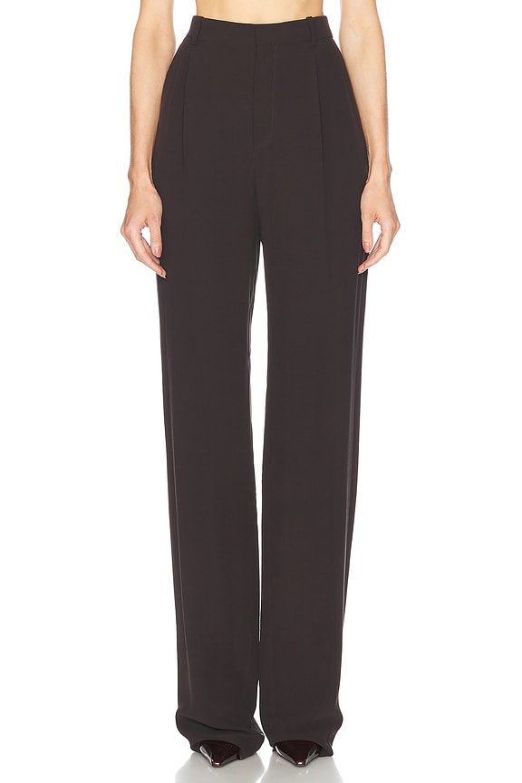 Bottega Veneta Zip Up Trouser in Black | FWRD