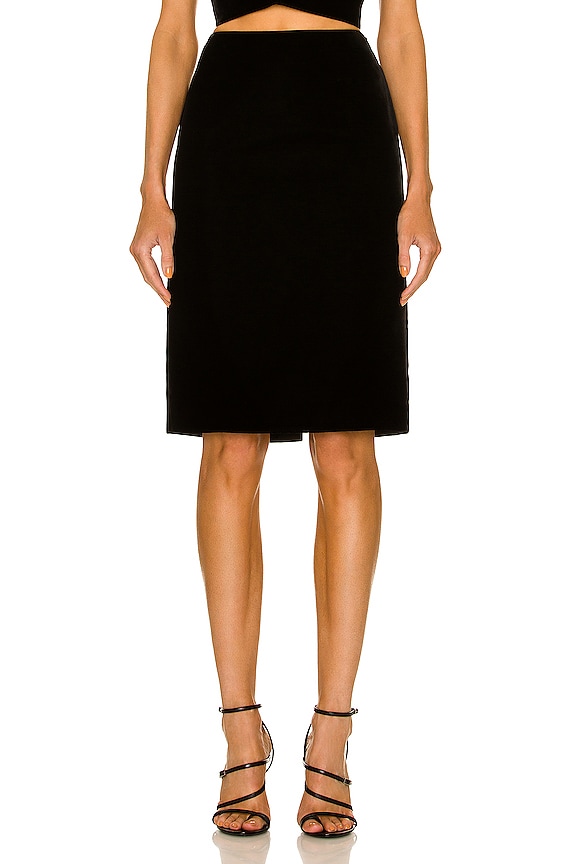 スカート ALAIA Women Mid Skirts AA9J21795M842 009 BLACK ALAÏA KNIT PADDED SKIRT | ALAÏA PL