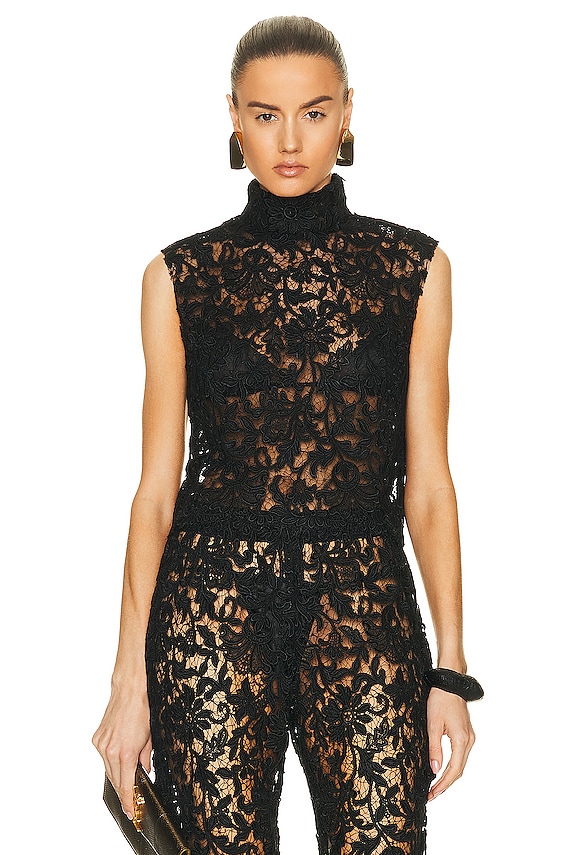 N°21 N21 Lace Panel Top, $566 | farfetch.com | Lookastic