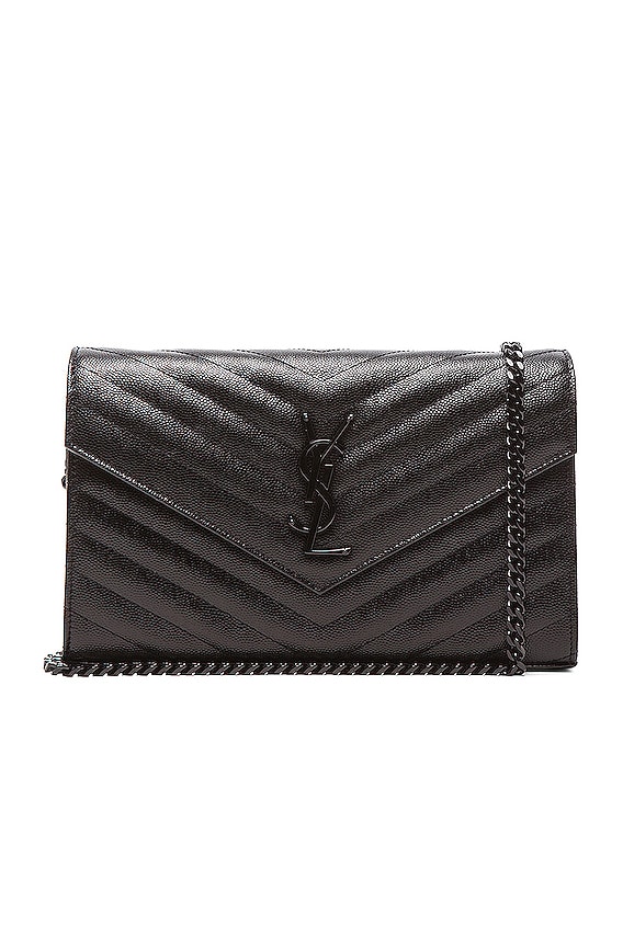 Saint Laurent Mini Cassandra Top Handle Bag in Stone Grey | FWRD