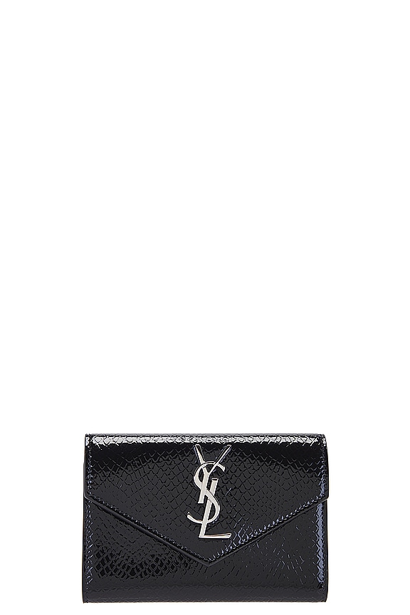 折りたたみ財布 SAINT LAURENT TINY ORIGAMI WALLET Saint Laurent Tiny Origami Wallet in Nero | FWRD