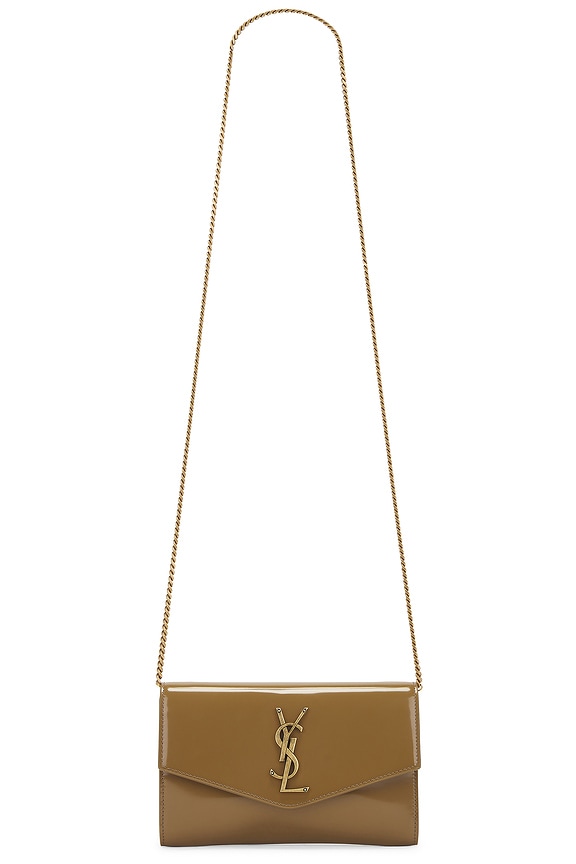 Saint Laurent Mini Satin Le 5 A 7 Tri Metal Bag in Nero | FWRD