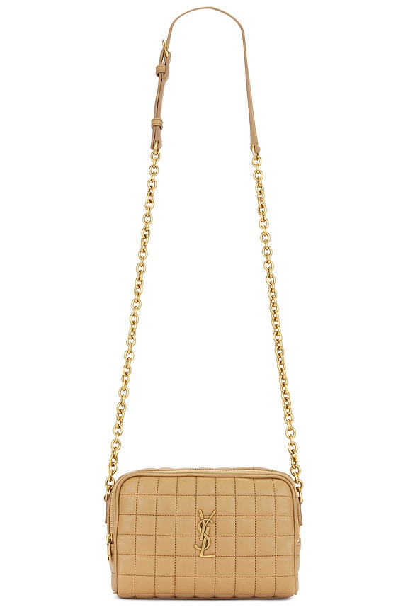 Saint Laurent Mini Camera Bag in Golden Leaf | FWRD