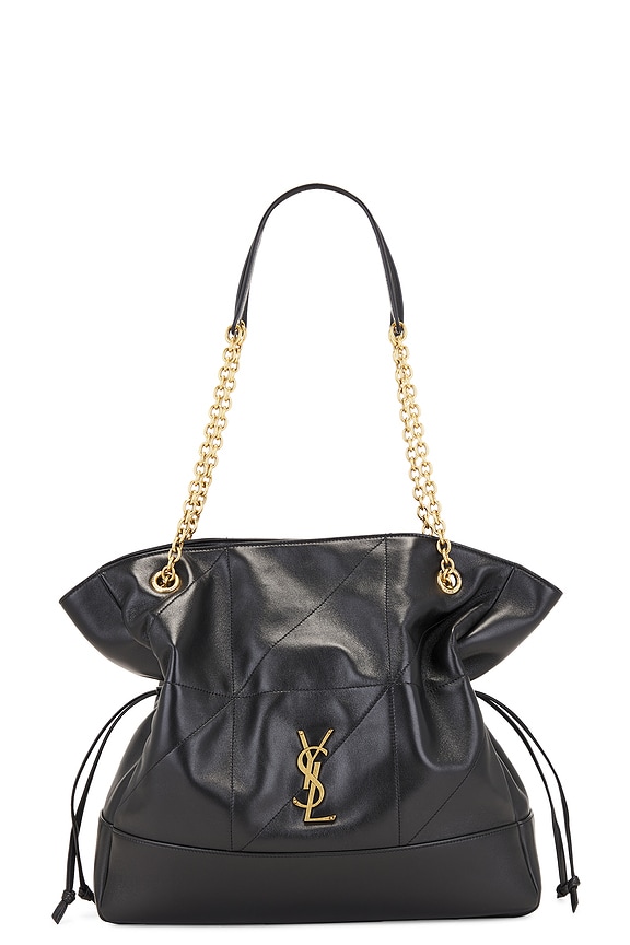 Saint Laurent Small Cassandre Envelope Pouch in Noir | FWRD