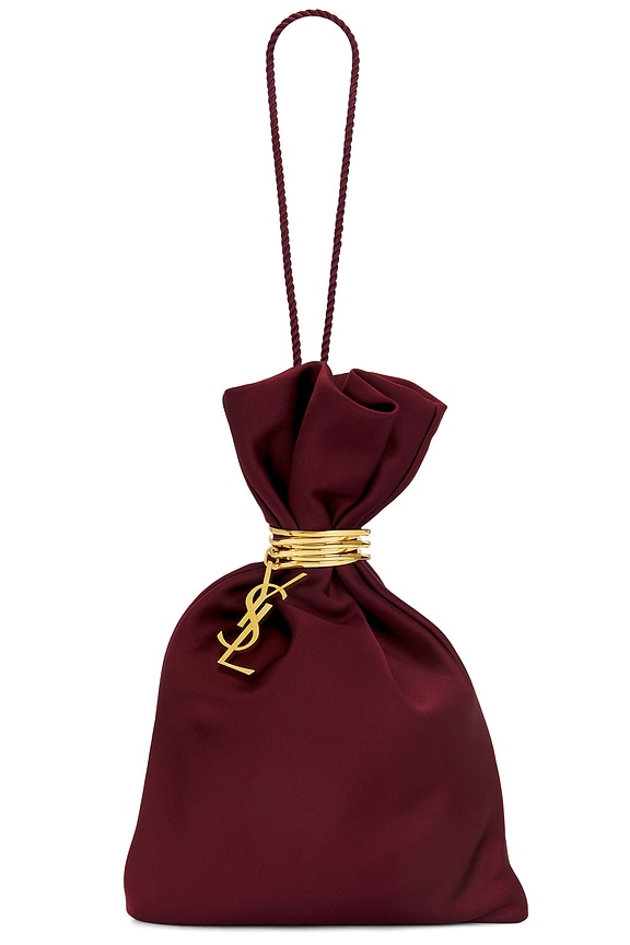 バッグ・カバンその他 Bottega Veneta MEDIUM DUSTBAG Bottega Veneta Medium Dustbag in Black & Gold | FWRD