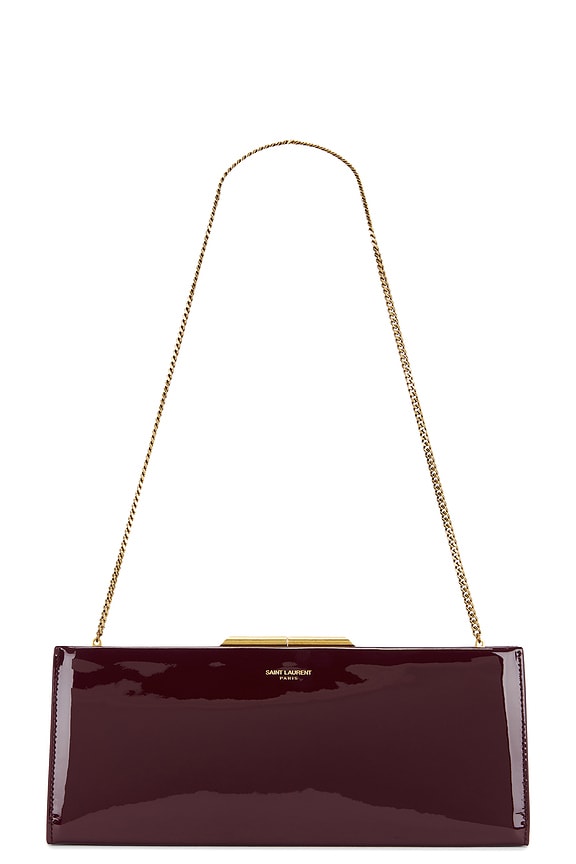 Saint Laurent Chain Pouch in Red Grenat | FWRD