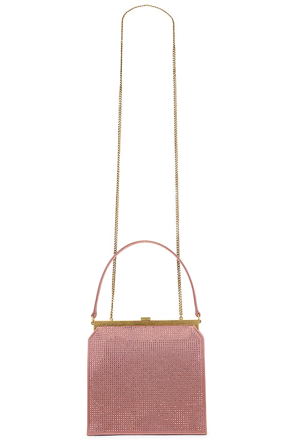 Bottega Veneta Mini Sunrise Shoulder Bag in Tulip & Gold | FWRD