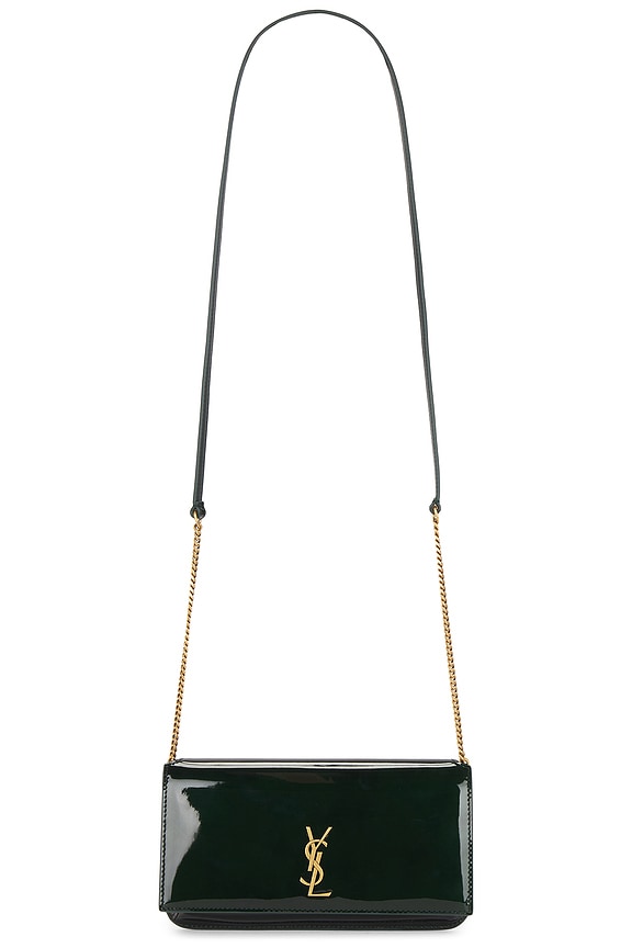 Saint Laurent Small Kaia Satchel Bag in Naturale & Nero | FWRD