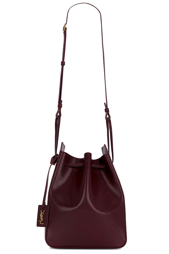 【SAINT LAURENT】送料/関税込 LARGE PARIS BUCKET BAG Saint Laurent New Medium Bucket Bag in Noir | FWRD