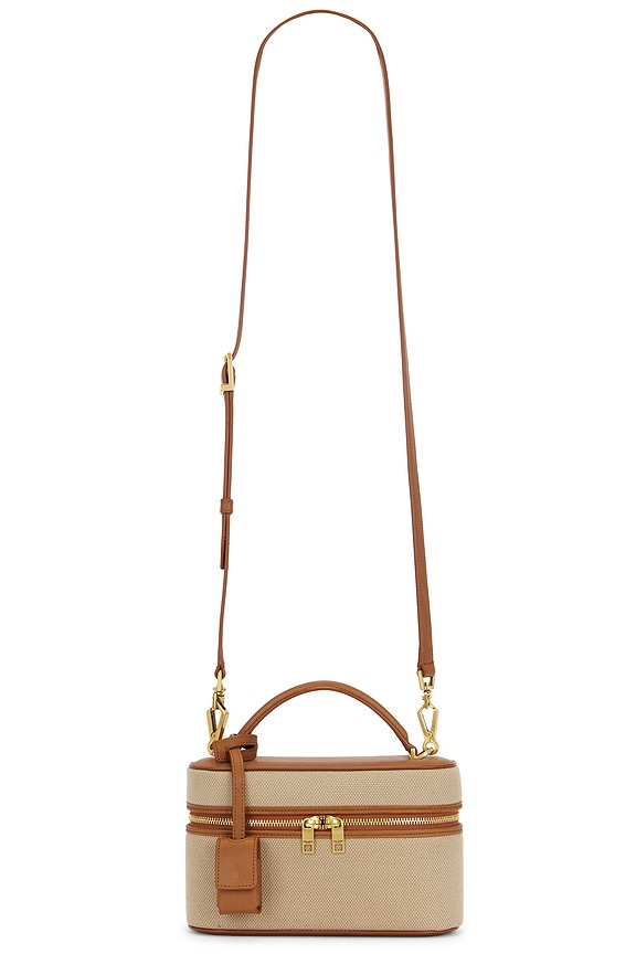 Saint Laurent Calypso Chain Bag in Dark Crema Soft & Dark