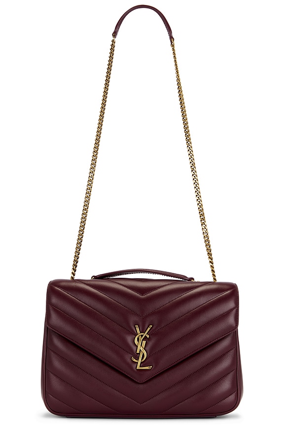 YSL Saint Laurent Matelasse Calfskin Monogram Punk Chain Baby